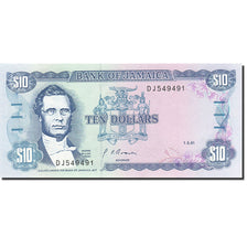 Banknote, Jamaica, 10 Dollars, 1985, 1991-05-01, KM:71d, UNC(65-70)