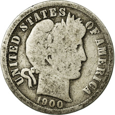 Coin, United States, Barber Dime, Dime, 1900, U.S. Mint, New Orleans, VG(8-10)