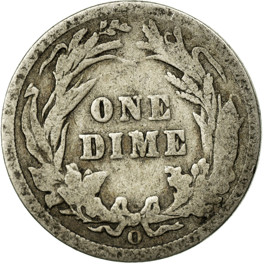 Coin, United States, Barber Dime, Dime, 1900, U.S. Mint, New Orleans, VG(8-10)