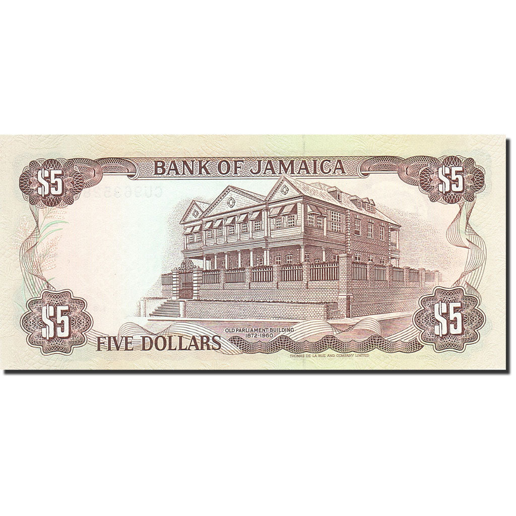 Jamaica, 5 Dollars, 1985, 1992-08-01, KM:70d, UNC(65-70)