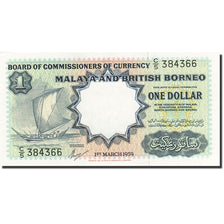 Billet, Malaya and British Borneo, 1 Dollar, 1959, 1959-03-01, KM:8a, SPL