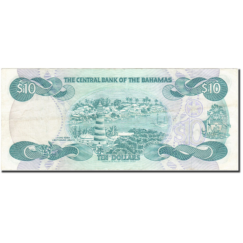Banknote, Bahamas, 10 Dollars, 1984, 1984, KM:46b, EF(40-45)