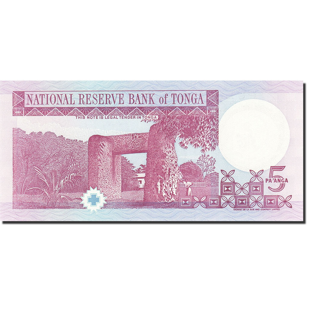 Tonga, 5 Pa'anga, 1995, Undated (1995), KM:33b, UNC(65-70)