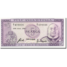 Billete, 5 Pa'anga, 1974-1989, Tonga, KM:21c, 1989-06-30, SC
