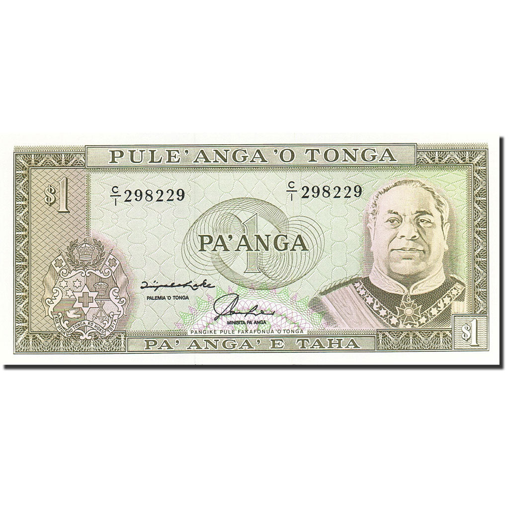 Tonga, 1 Pa'anga, 1992, Undated (1992-1995), KM:25, UNC(65-70)