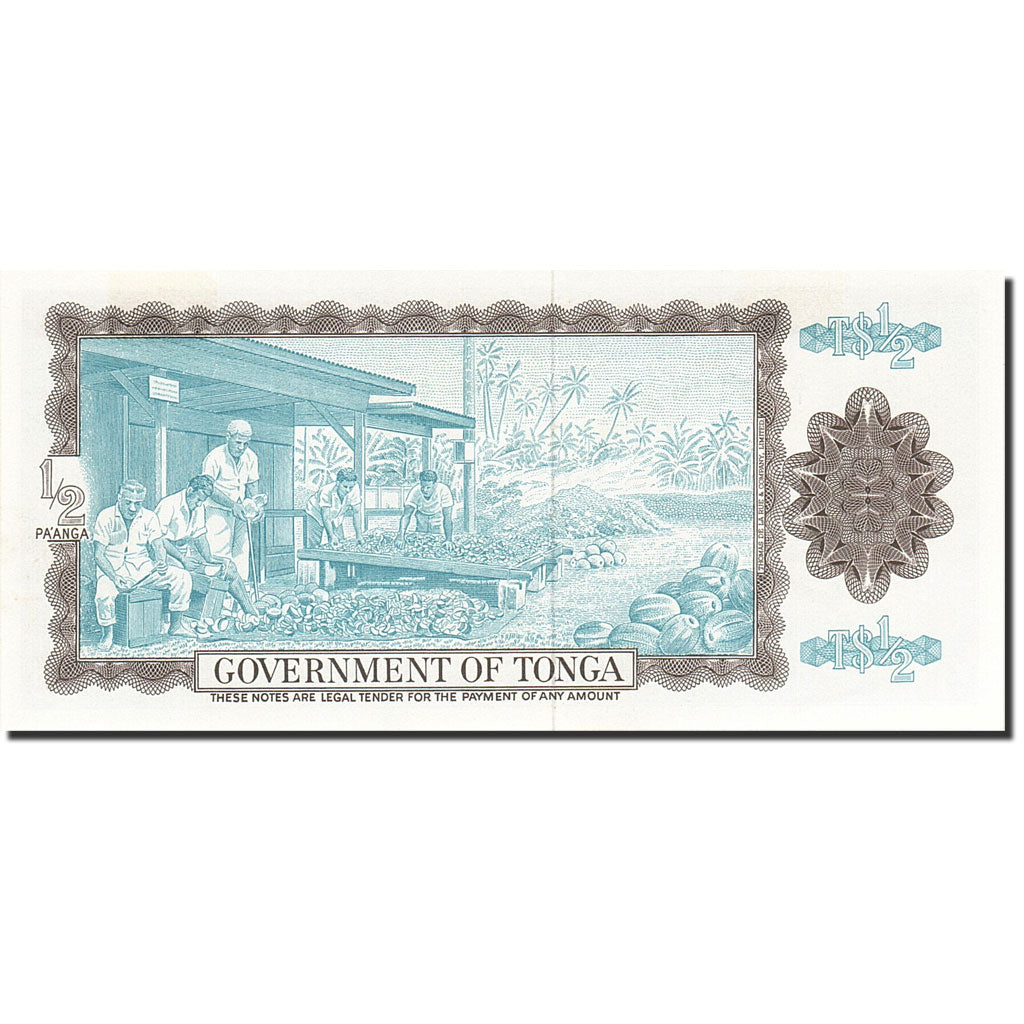 Banknote, Tonga, 1/2 Pa'anga, 1967, 1967-04-03, KM:13a, UNC(63)