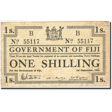 Fiji, 1 Shilling, 1942, KM:49b, 1942-09-01, TTB