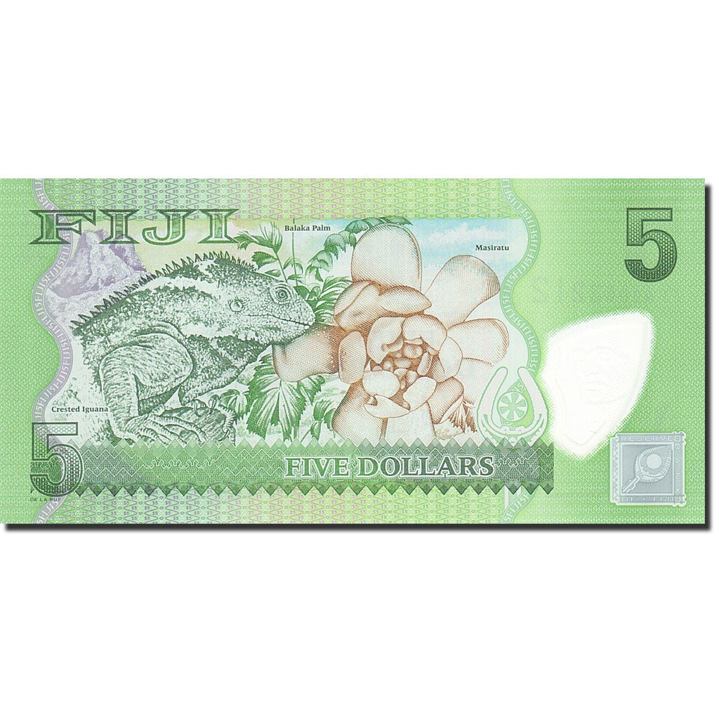 Banknote, Fiji, 5 Dollars, 2012, 2012, KM:115, UNC(65-70)