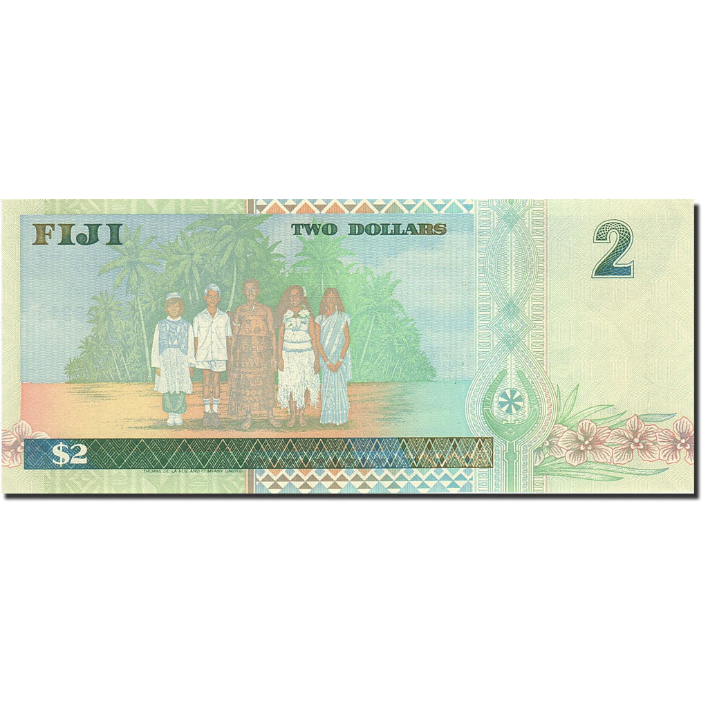 Fiji, 2 Dollars, 1992-1995, Undated (1996), KM:96b, UNC(65-70)