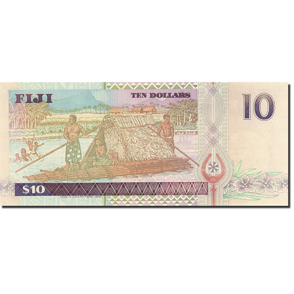 Banknote, Fiji, 10 Dollars, 1992-1995, Undated (1996), KM:98b, UNC(65-70)
