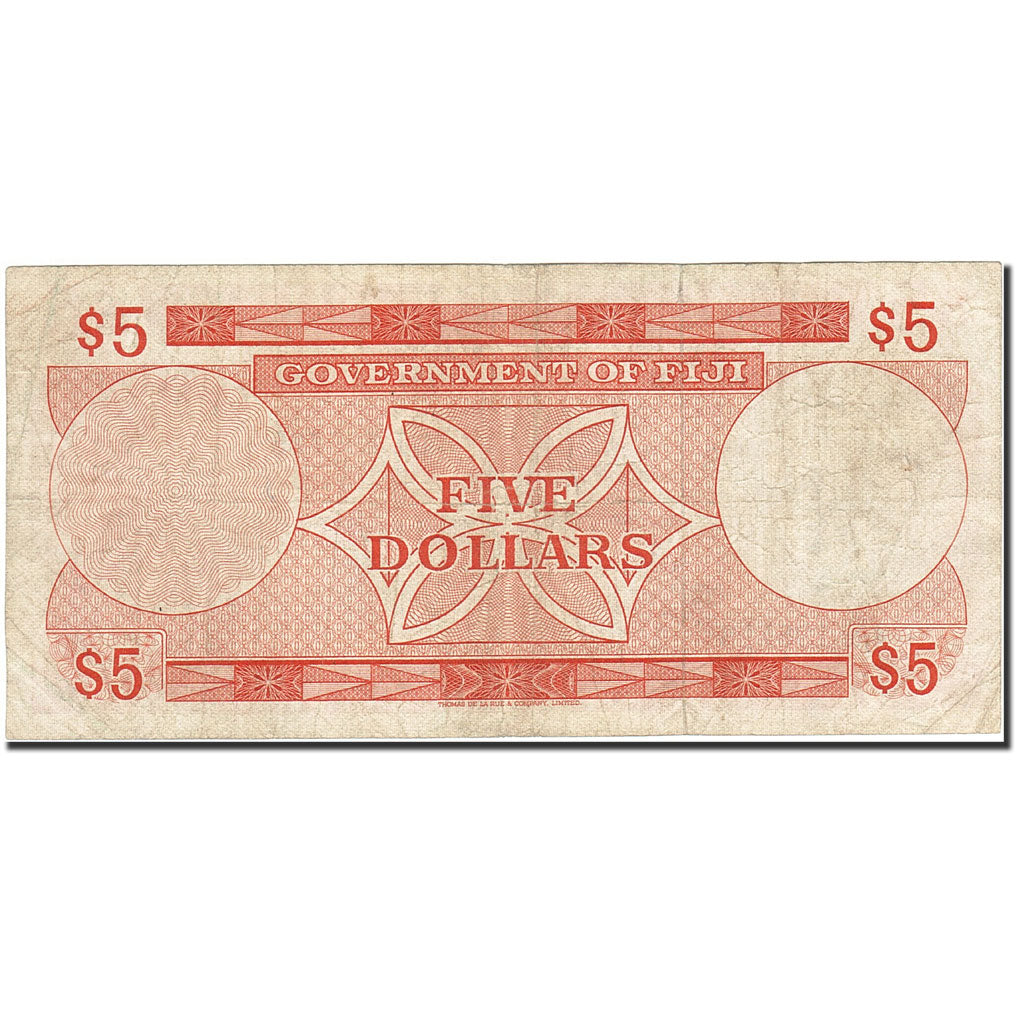Fiji, 5 Dollars, 1969, UNdated (1970), KM:61a, F(12-15)