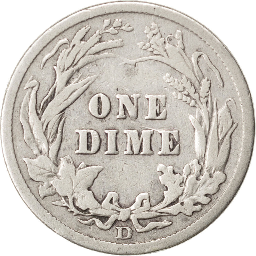 UNITED STATES, Barber Dime, Dime, 1906, U.S. Mint, KM #113, EF(40-45), Silver,..
