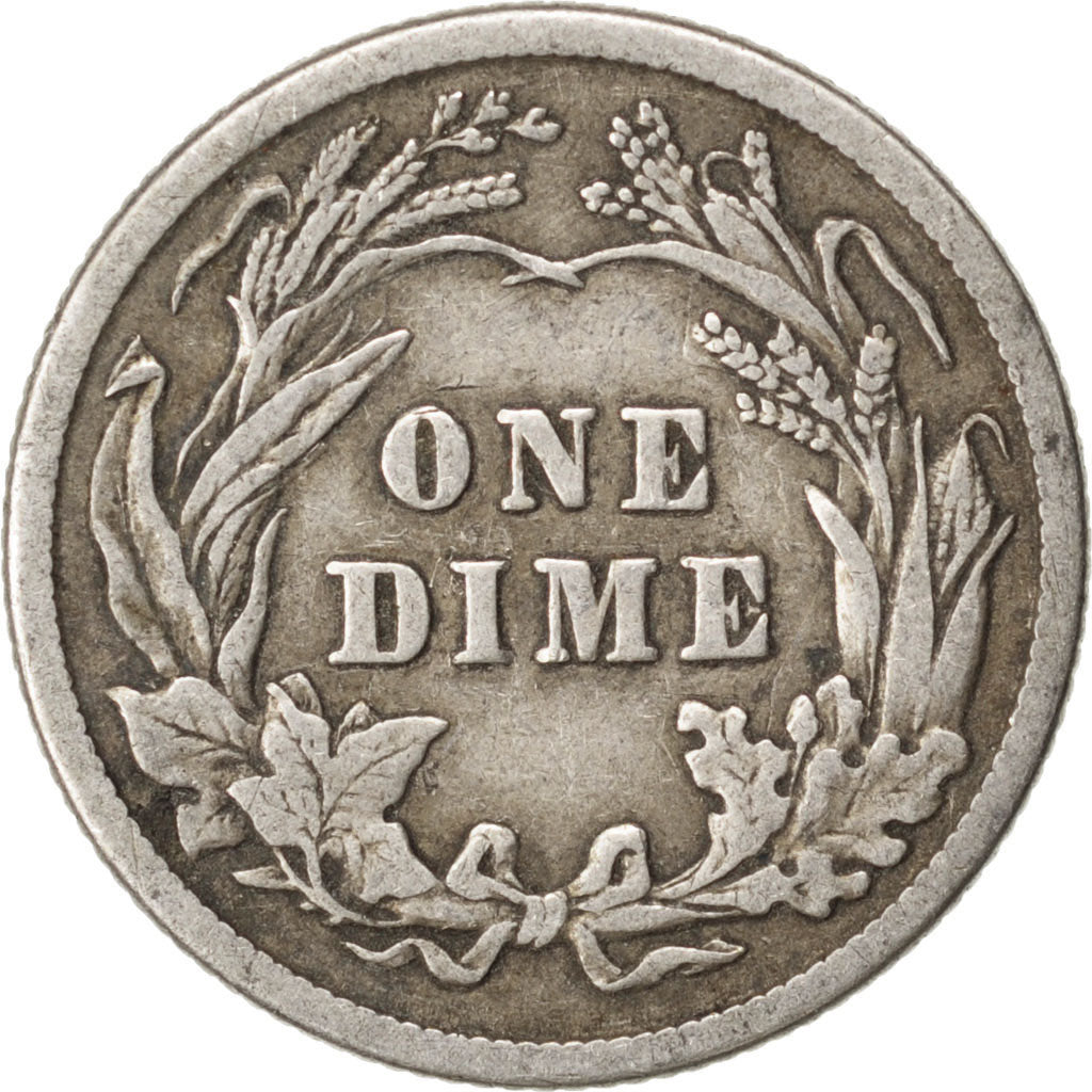 UNITED STATES, Barber Dime, Dime, 1913, U.S. Mint, KM #113, EF(40-45), Silver,..