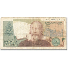 Banknote, Italy, 2000 Lire, 1973-1974, 1976-10-22, KM:103b, VG(8-10)