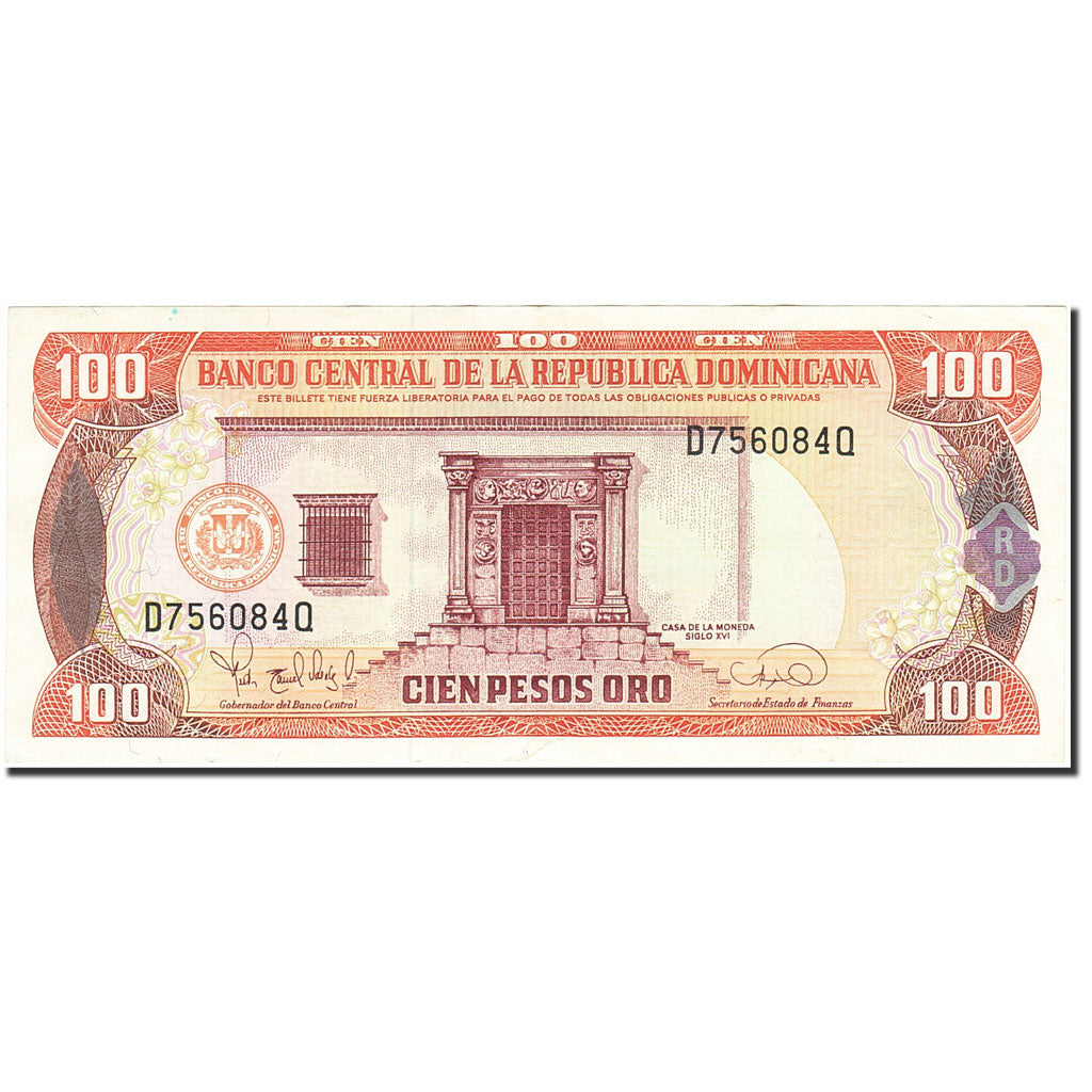 Banknote, Dominican Republic, 100 Pesos Oro, 1996-1997, 1997, KM:156a, EF(40-45)