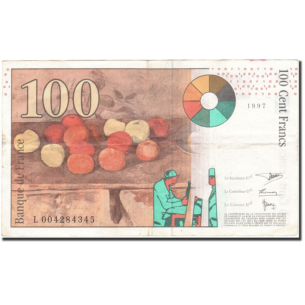 France, 100 Francs, 1993-1997, KM:158a, 1997, VF(20-25), Fayette:74.1
