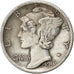 UNITED STATES, Mercury Dime, Dime, 1916, U.S. Mint, KM #140, EF(40-45), Silver,.