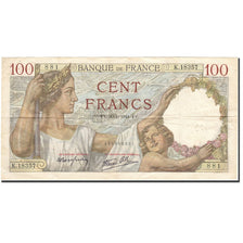 Banknot, Francja, 100 Francs, 1939, 1941-01-30, EF(40-45), Fayette:26.45, KM:94
