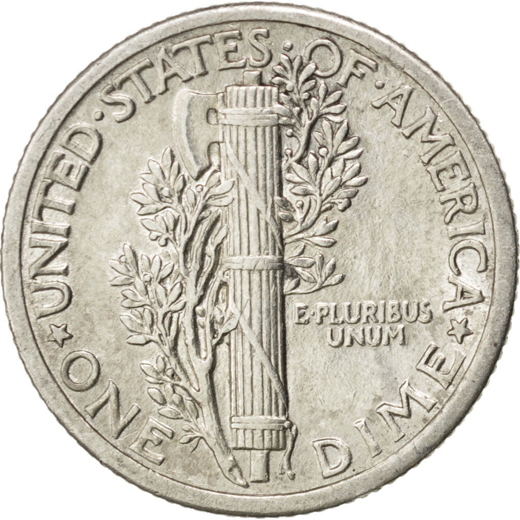 Stati Uniti, Mercury Dime, Dime, 1916, U.S. Mint, Philadelphia, SPL-, Argento...