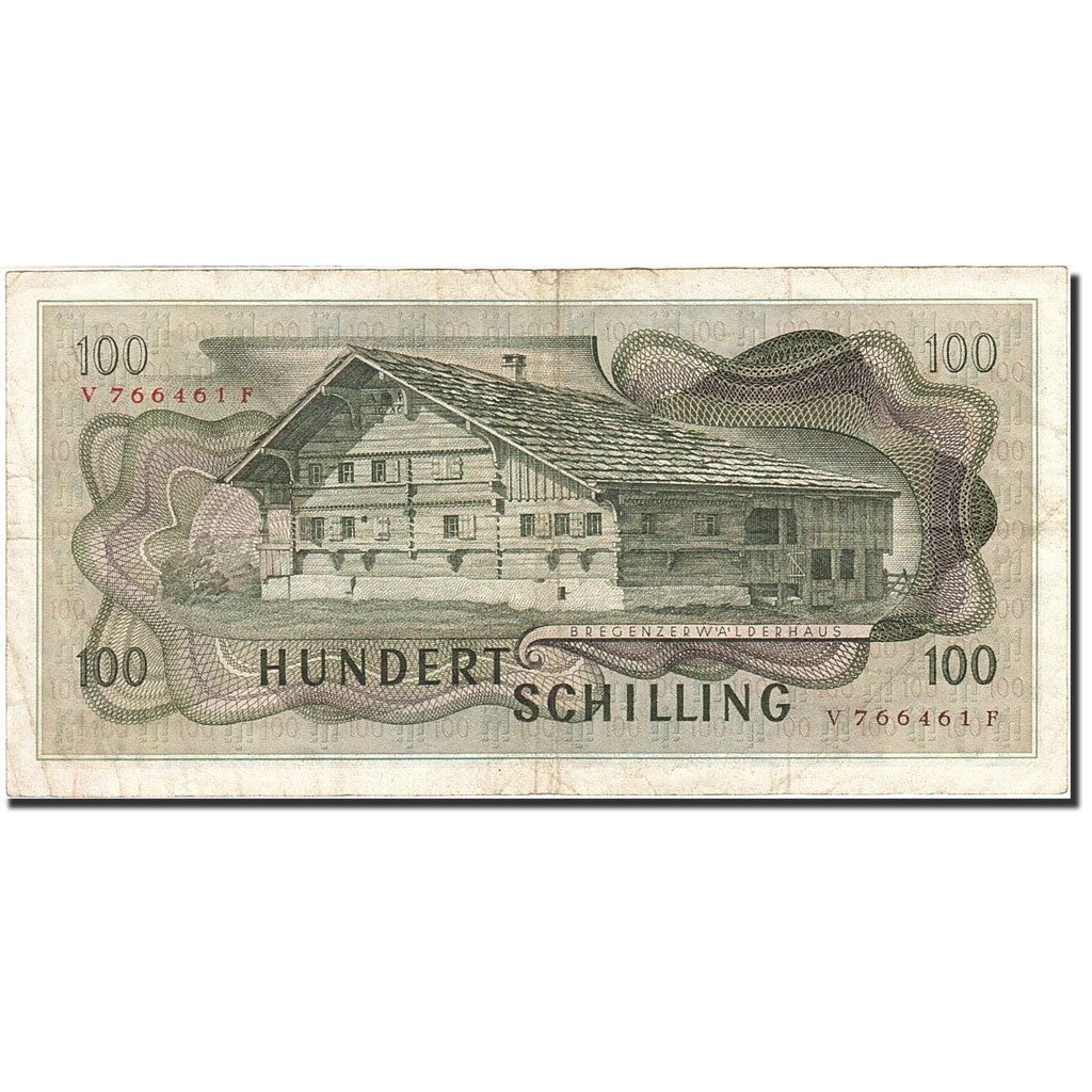 Banknote, Austria, 100 Schilling, 1966-1970, 1969-01-02, KM:146a, VF(20-25)