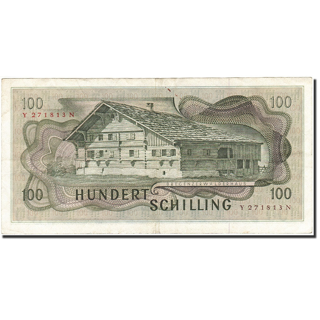 Austria, 100 Schilling, 1966-1970, 1969-01-02, KM:146a, EF(40-45)