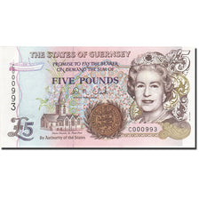 Guernsey, 5 Pounds, 2000, 2000, KM:60, UNZ