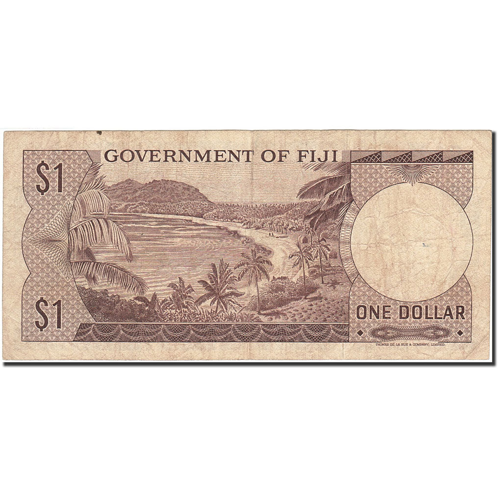 Fiji, 1 Dollar, 1969, Undated (1969), KM:59a, VF(20-25)