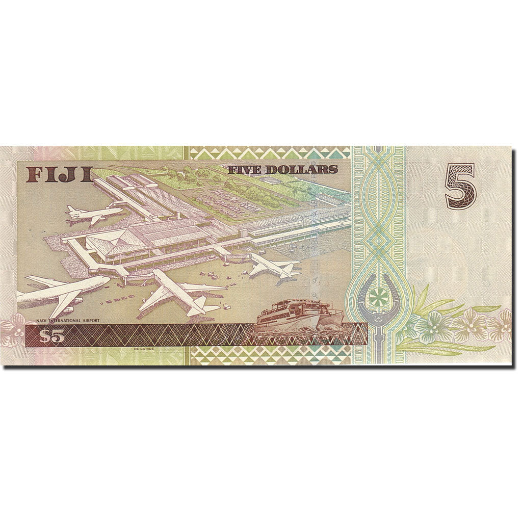 Banknote, Fiji, 5 Dollars, 2002, Undated (2002), KM:105b, UNC(65-70)