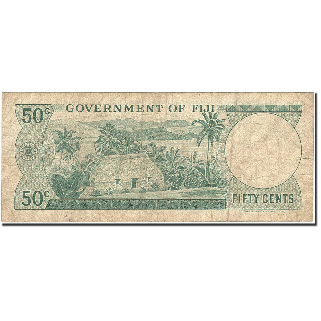 Fiji, 50 Cents, 1969, Undated (1969), KM:58a, F(12-15)