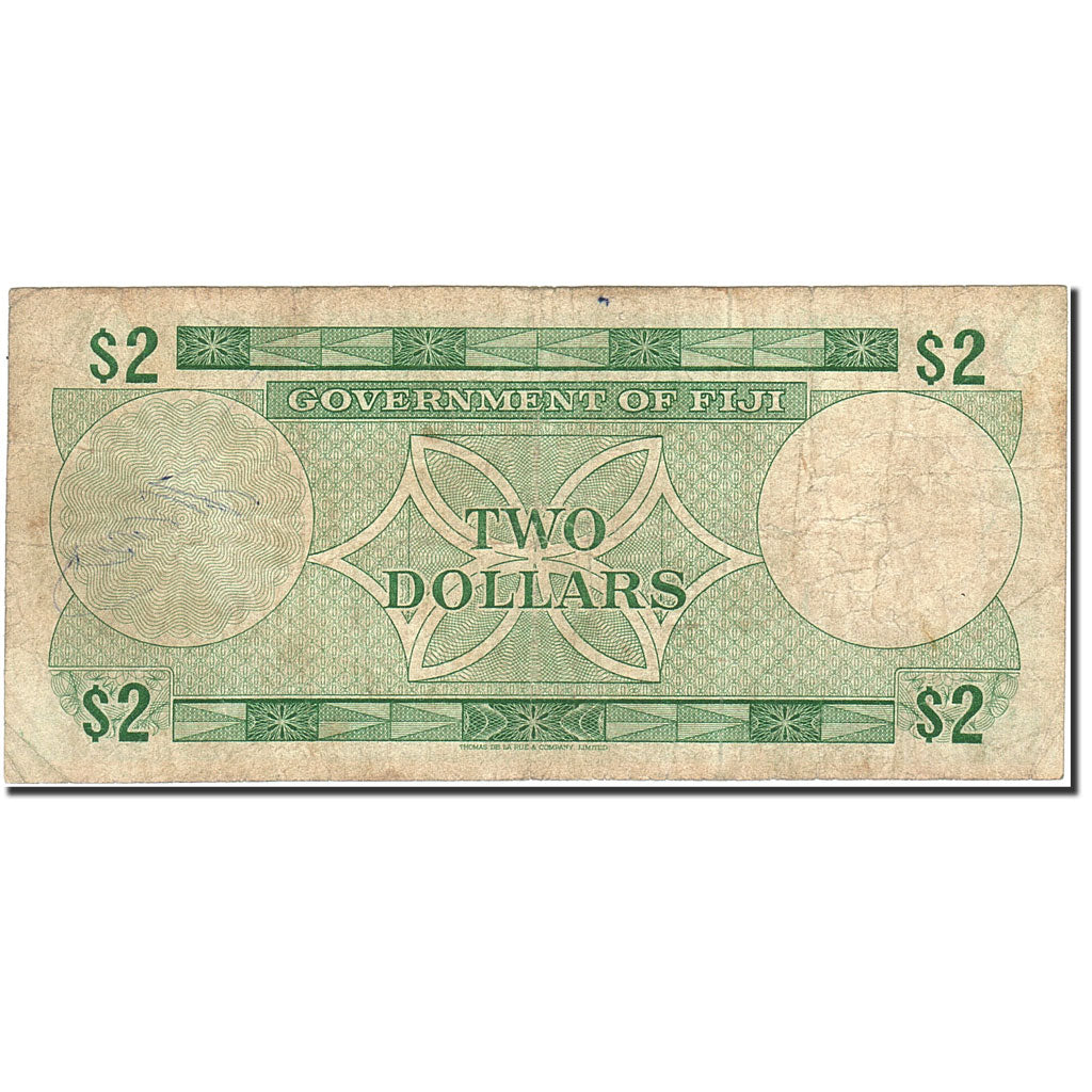 Banknote, Fiji, 2 Dollars, 1971-1973, Undated (1971), KM:66a, VF(20-25)