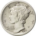 UNITED STATES, Mercury Dime, Dime, 1917, U.S. Mint, KM #140, EF(40-45), Silver,.