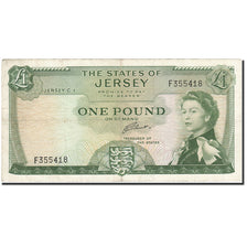 Billet, Jersey, 1 Pound, 1963, Undated (1963), KM:8b, TTB