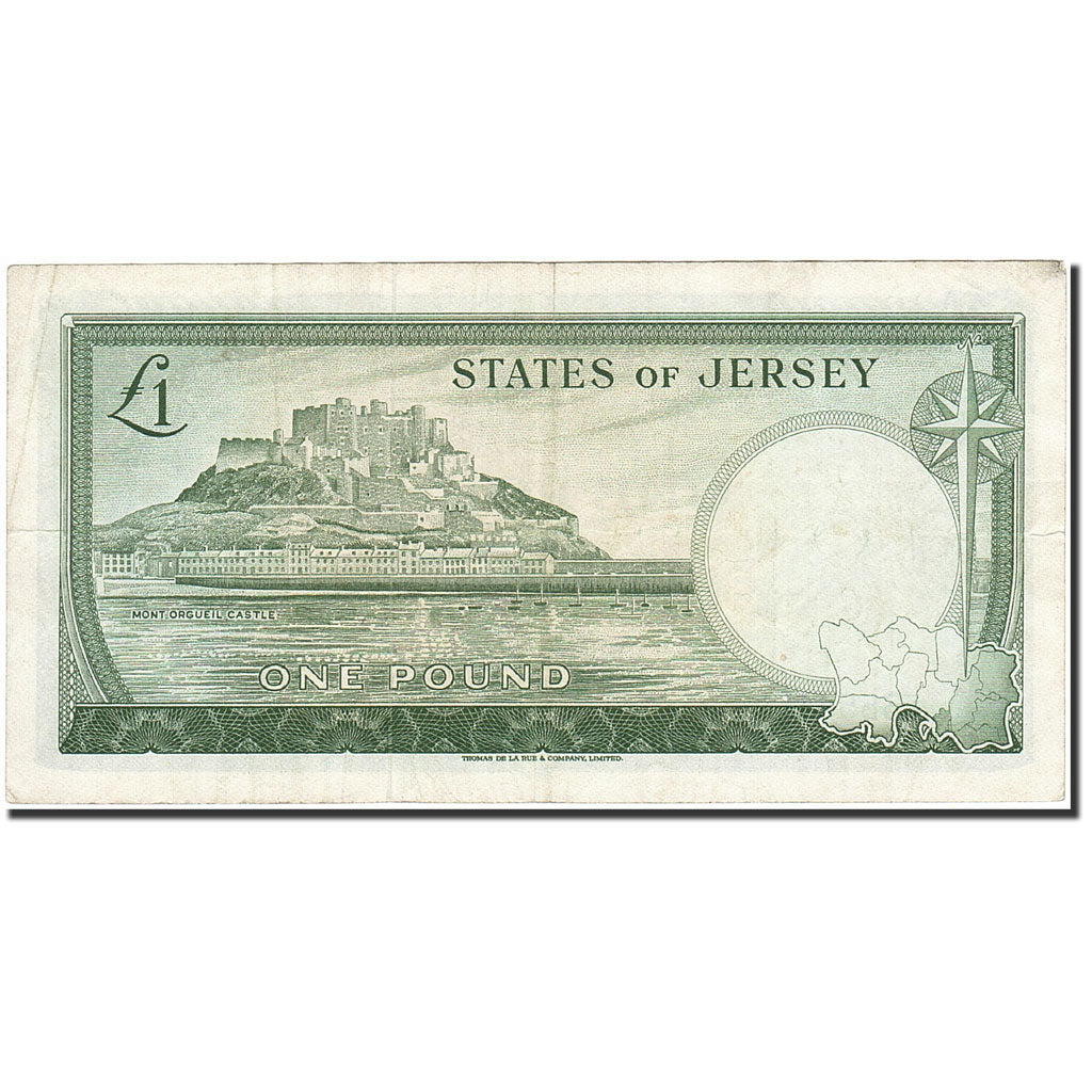 Banknote, Jersey, 1 Pound, 1963, Undated (1963), KM:8b, EF(40-45)