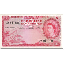 British Caribbean Territories, 1 Dollar, 1953, KM:7b, 1957-01-02, SS+