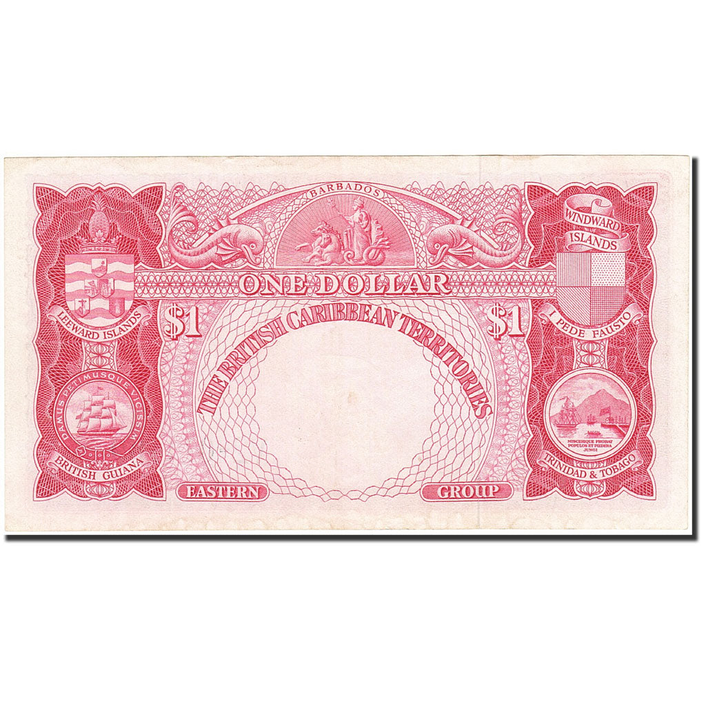 British Caribbean Territories, 1 Dollar, 1953, KM:7b, 1957-01-02, SS+