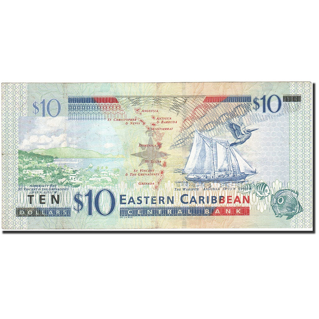 Banknote, East Caribbean States, 10 Dollars, 2008, Undated (2008), KM:48