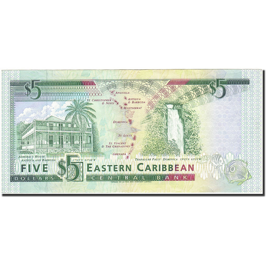 Banknote, East Caribbean States, 5 Dollars, 2003, Undated (2003), KM:42g