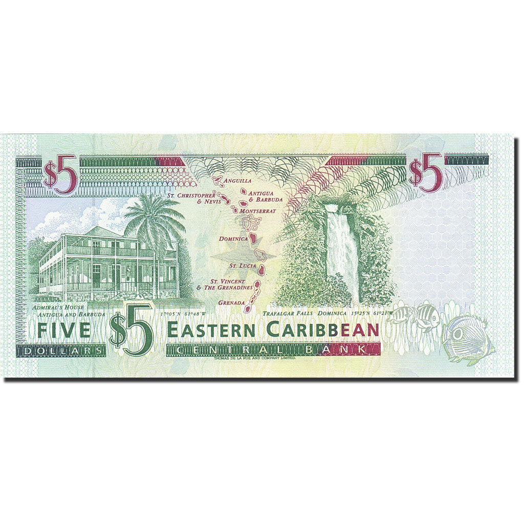 Banknote, East Caribbean States, 5 Dollars, 2003, Undated (2003), KM:42a