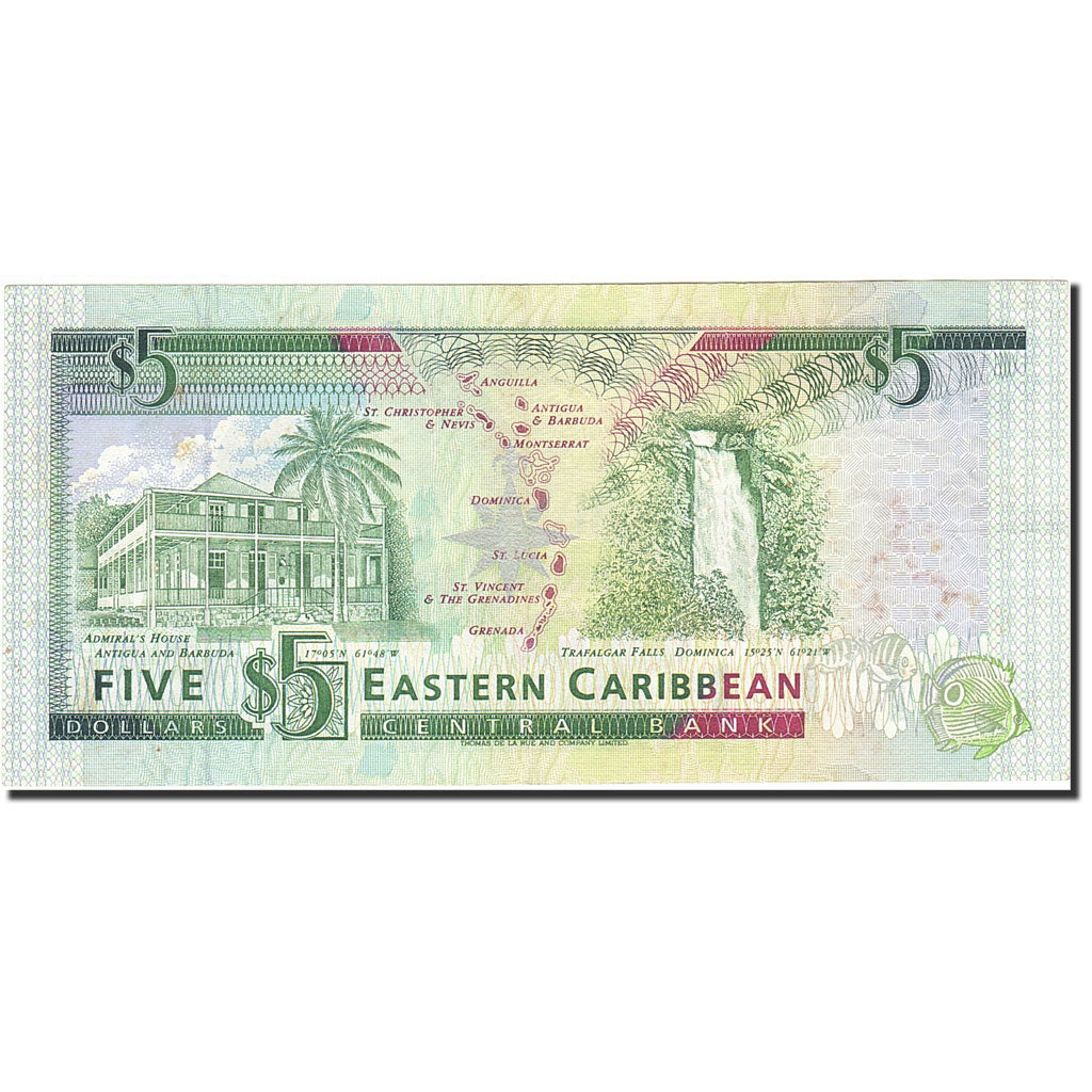 Banknote, East Caribbean States, 5 Dollars, 2003, Undated (2003), KM:42l