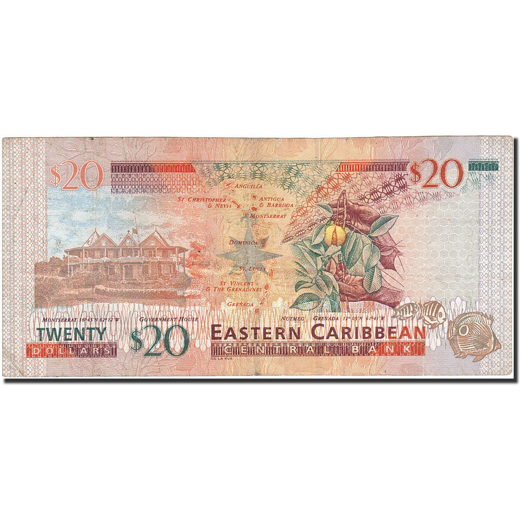 Banknote, East Caribbean States, 20 Dollars, 1993, Undated (1993), KM:28l
