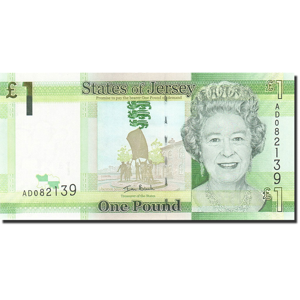 Jersey, 1 Pound, 2010, KM:32a, Undated (2010), UNZ