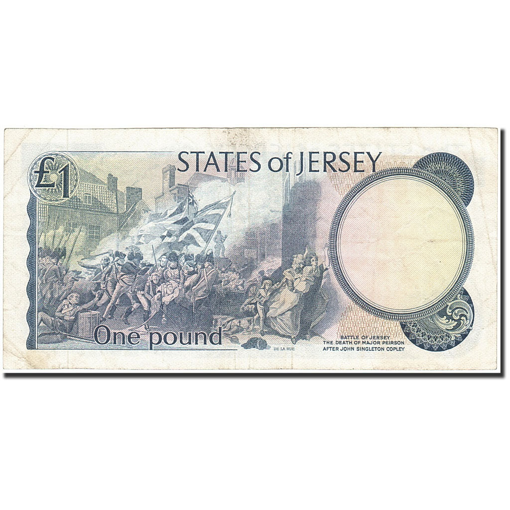 Banknote, Jersey, 1 Pound, 1976, Undated (1976-1988), KM:11a, VF(30-35)