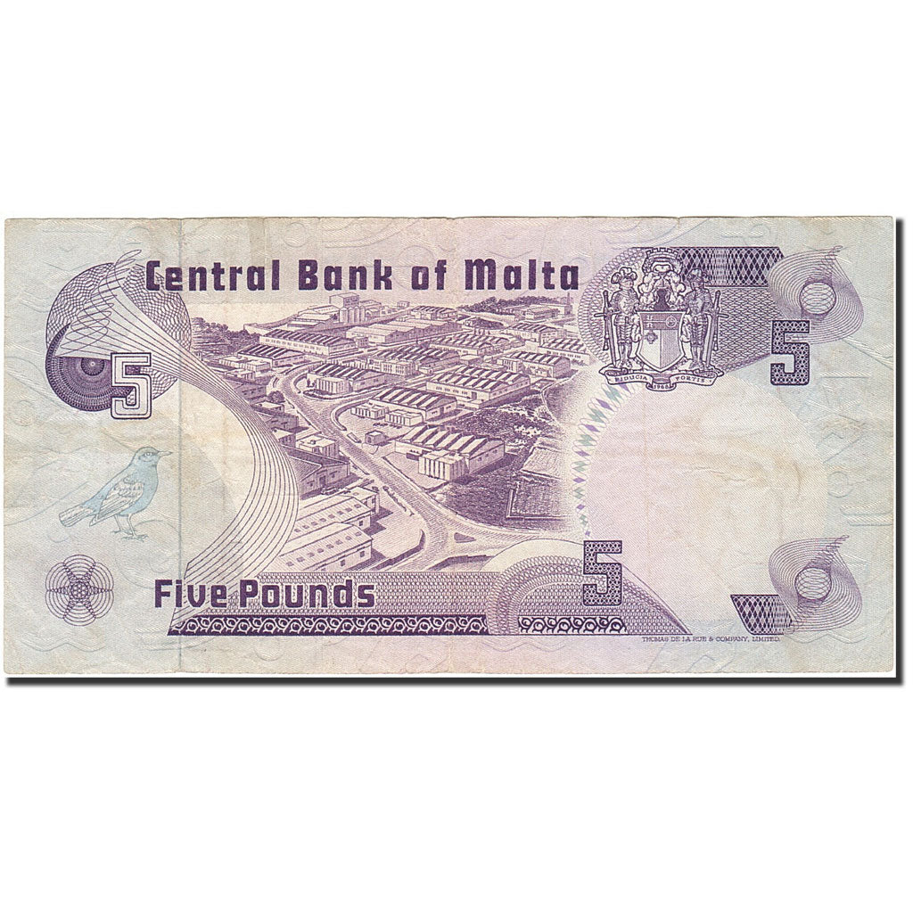 Malta, 5 Liri, 1979, KM:35a, 1979, VF(20-25)