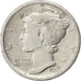 UNITED STATES, Mercury Dime, Dime, 1917, U.S. Mint, KM #140, VF(30-35), Silver,.