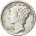 UNITED STATES, Mercury Dime, Dime, 1918, U.S. Mint, KM #140, EF(40-45), Silver,.