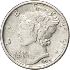 United States, Dime, 1926, Philadelphia, KM #140, AU(55-58), Silver, 2.50