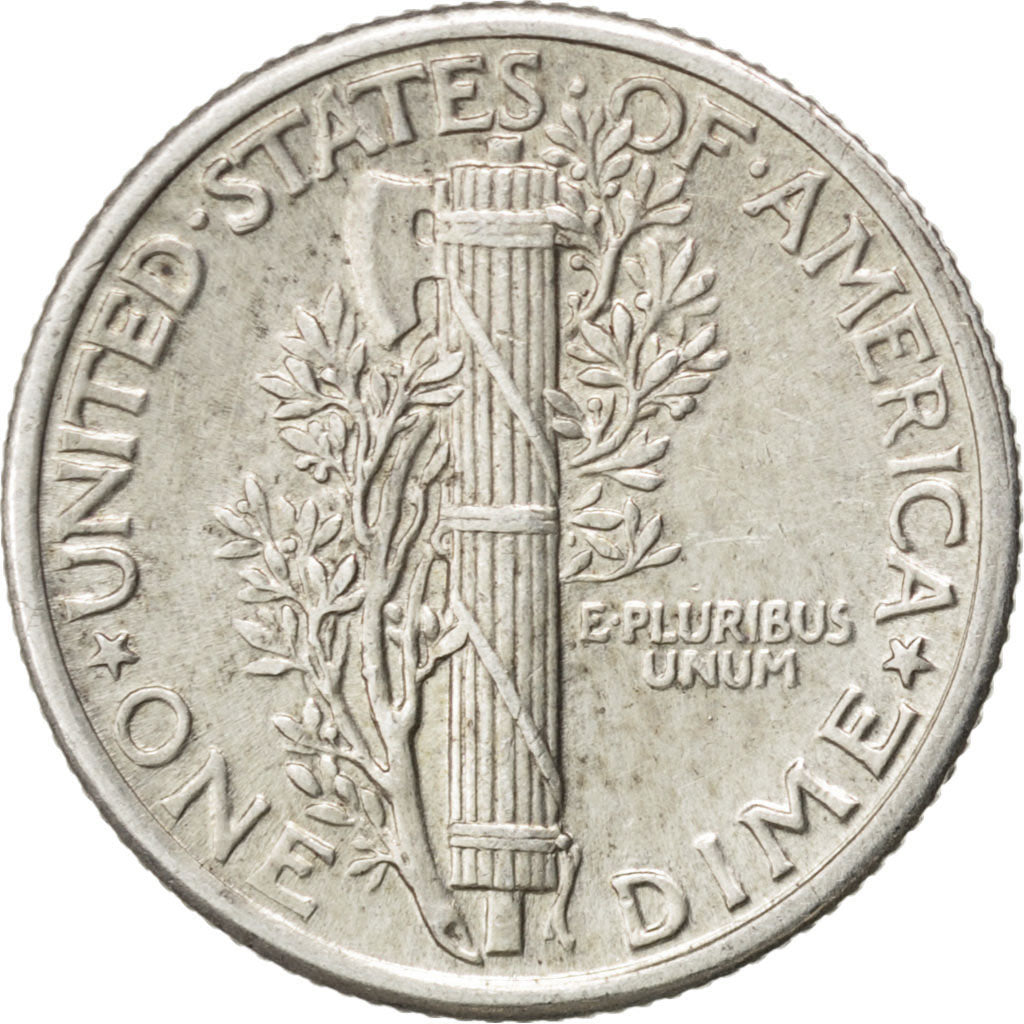 United States, Dime, 1926, Philadelphia, KM #140, AU(55-58), Silver, 2.50