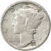 UNITED STATES, Mercury Dime, Dime, 1934, U.S. Mint, KM #140, EF(40-45), Silver,.