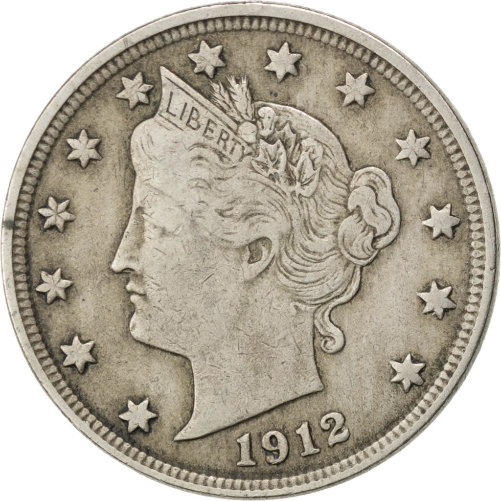 Etats-Unis, Liberty Nickel 1912, KM 112