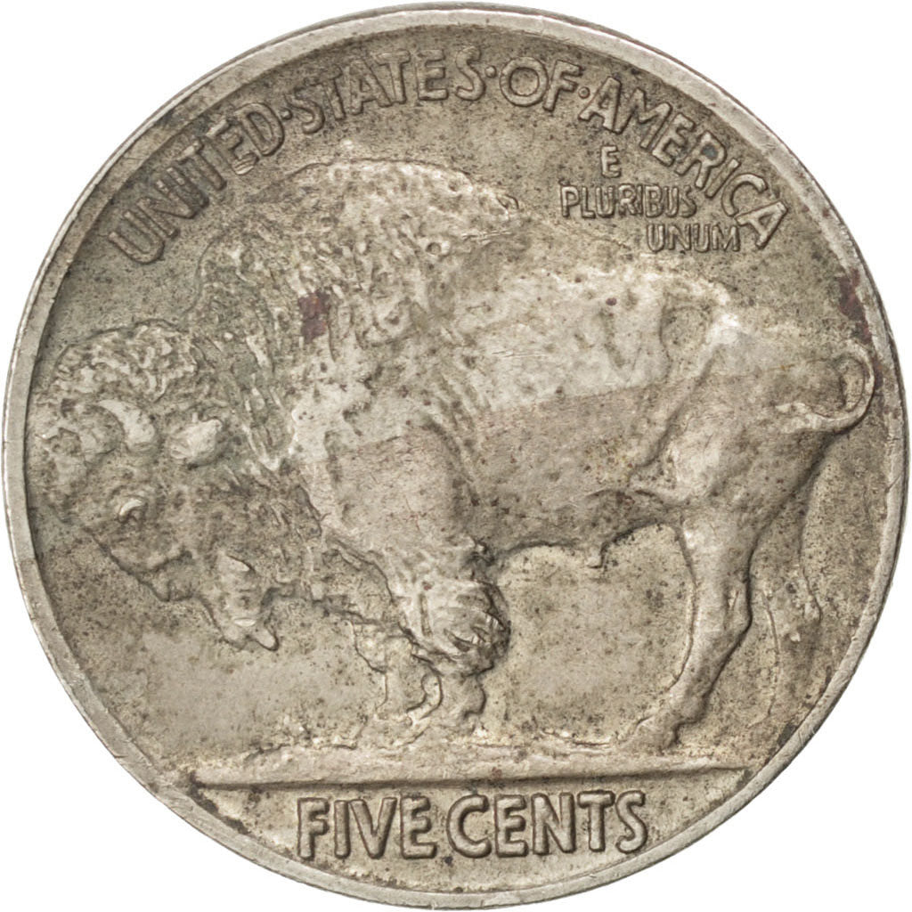 UNITED STATES, Buffalo Nickel, 5 Cents, 1913, U.S. Mint, KM #134, EF(40-45),...
